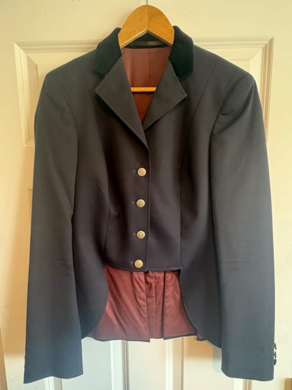 Cavallo Horse Riding Equestrian Show Jacket, Dark Navy, Size 12